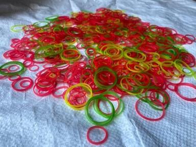 Pink Fluorescent Color Rubber Bands In 1/2 To 5 Inches For Office, Home & Kitchen Use