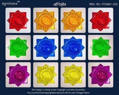 Plastic Agnihotra Multicolor Traditional Reflection Type Handmade Decorative Diya
