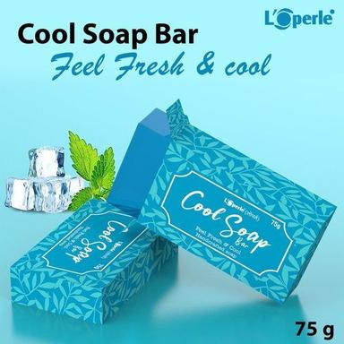 Blue Loperle Handcrafted Herbal Cool Soap Bar With Menthol And Wheat Germ Oil