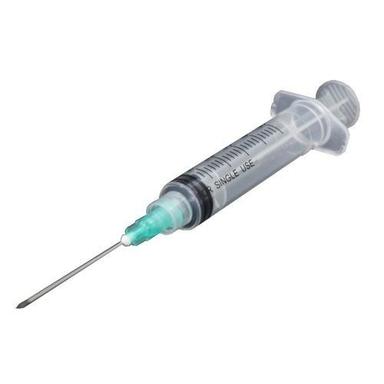Stainless Steel Disposable Syringe With Needle And Transparent Color Made With Plastic Material