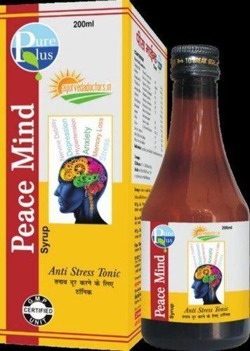 200Ml Ayurvedic Anti Stress Tonic Peace Mind Syrup General Medicines