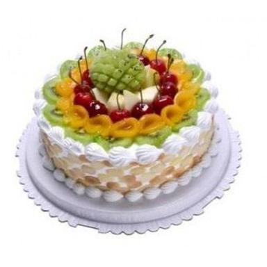 Round Shape Tasty And Delicious Vanilla Flavor Cake Filled With Fresh Fruits Shelf Life: 1 Days