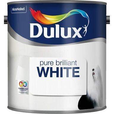 Liquid Dulux Pure Brilliant White Emulsion Paint