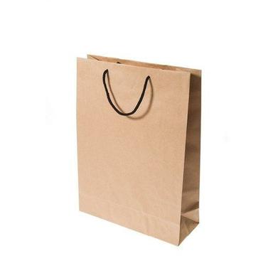 100% Biodegradable Light Weight Brown Kraft Paper Carry Bag For Shopping Max Load: 2  Kilograms (Kg)