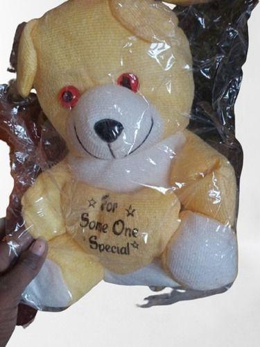 Yellow Color Soft, Smooth, Cuddly Filling And Stuffed Teddy Bear For Gift Use Size: Small