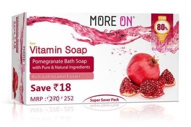 Skin-Friendly More On 80% Tfm Vitamin Pomegranate Soap With Pure And Natural Ingredients, 