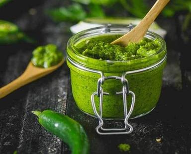 No Side Effect Hygienic Prepared Natural Green Chili Sauce With Vinegar Grade: Food