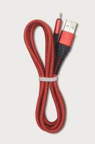 Red 2.4 A 1 M Micro Usb Cable For Mobile Phone, Length 1 Mtr, 1000 Mbps Body Material: Tpe
