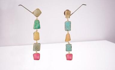 Modern Design Party Wear Natural Stone Jewellery Artificial Earrings For Girls Gender: Women