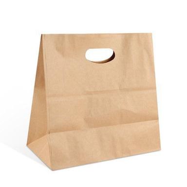 Brown Color Plain D Cut Paper Bags With High Weight Bearing Capacity