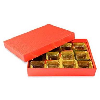  चॉकलेट पैकेजिंग के लिए आयताकार नारंगी रंग का चॉकलेट प्रिंटेड पैकेजिंग पेपर बॉक्स 