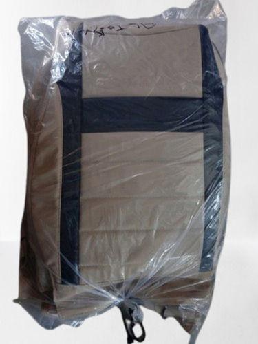 Cream And Dark Blue Color Plain And Soft Leather Auto Seat Cover Vehicle Type: 4 Wheeler