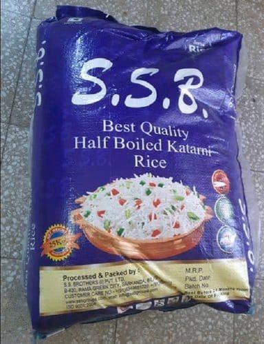 S.S.B 100% Pure Organic Best Quality Half Boiled Katarni White Rice Admixture (%): 5 %