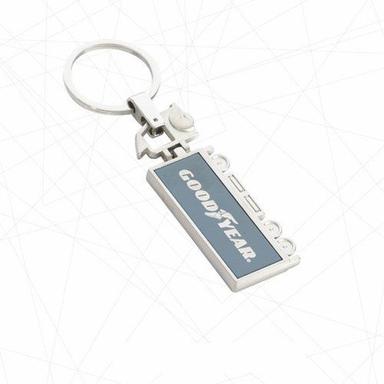 Silver High Design And Unique Style Light Weight Badge Holder Custom Metal Keyrings