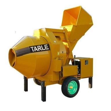 Mild Steel Chassis Color Coated Two Wheel Type Reversible Drum Concrete Mixer Capacity: 90 Liters Liter/Day