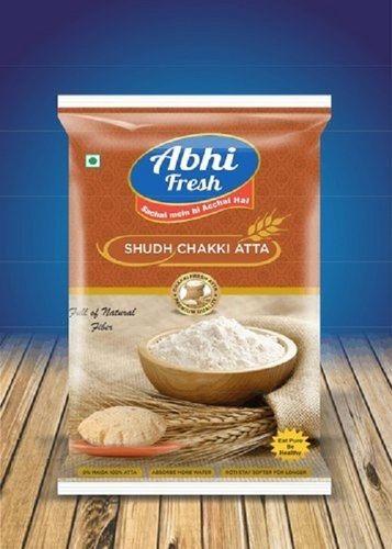 White 100% Pure And Organic Whole Wheat Fresh Chakki Atta For Soft Delicious And Healthy Rotis