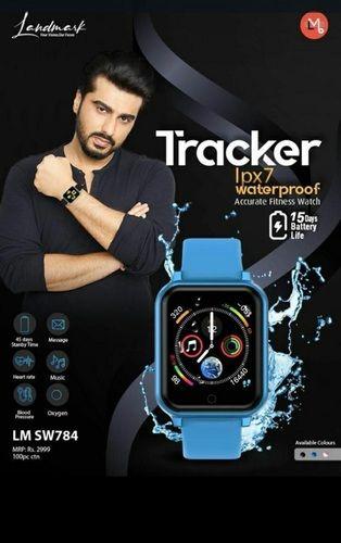 Black Tracker Silicone Ipx7 Waterproof Accurate Fitness Watch, Built To Enhance Your Workouts