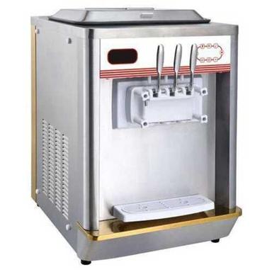 Silver Automatic Commercial Ice Cream Machine, Power Consumption 1200 Watt