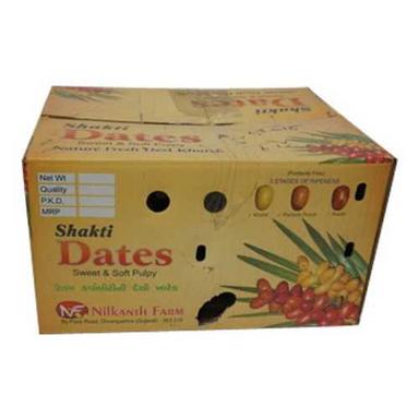 Square Printed Kraft Paper Packaging Box For Fruits And Vegetables