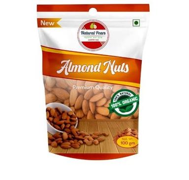 100% Organic And Natural Almonds Nuts 100Gm, Rich With Vitamin E, Magnesium And Potassium Broken (%): No