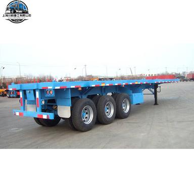  शंघाई ट्रेलर 3 एक्सल्स फ्लैटबेड सेमी ट्रक ट्रेलर की लंबाई: 9500 मिमी मिलीमीटर (मिमी) 