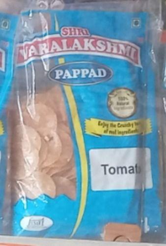 Round Crispy Tasty & Spicy Tomato Papad For Instant Snacks With Moistureproof Packaging Best Before: 4 Months