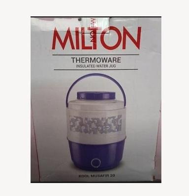 White Milton Thermoware Insulted Water Jug With Sturdy Handle For Longer Life, 20 Liter