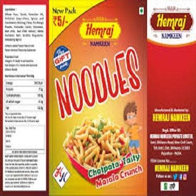 Chatpata Tasty Masala Crunch Noodles Hemraj Namkeen, Tea Time Partner, 28G Carbohydrate: 14 Percentage ( % )