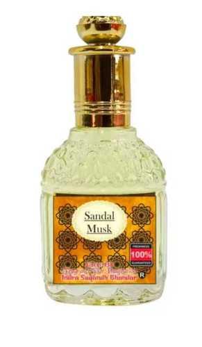 Yellow Delicate Fragrance Indian Attar Sandal Musk Liquid Body Perfume Pack Of 25G 