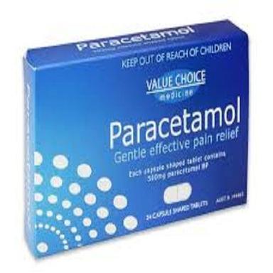 White Paracetamol 500Mg Tablets Gentle Effective Pain Relief, 24 Tablets