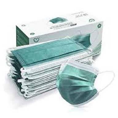 Green Personal Care Breathable Disposable Safety Face Mask 4-Ply For Adult