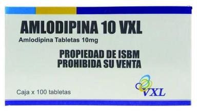Amlodipina 10 Vxl Cardiovascular Drugs For Clinical, 10Mg Ingredients: Chlorothiazide