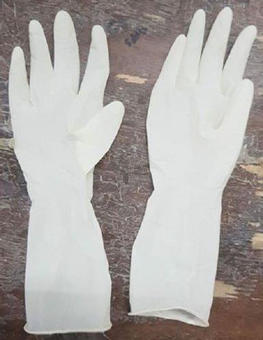 White Color Latex Disposable Surgical And Examination Gloves For Hospital And Medical Use Size: Medium