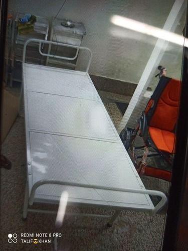 Metal White Rectangle Foldable Powder Coated Stainless Steel Semi Fowler Hospital Bed For Patient