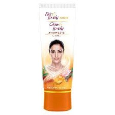 Fair And Lovely Cream Now Glow & Lovely, 100% Ayurvedic Formula For Soft And Glowing Skin Color Code: Pink