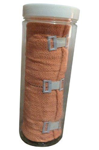 Rectangle Orthopedic Care Medical Cotton Crepe Stretchable Brown Bandage With 3 Clip Lock