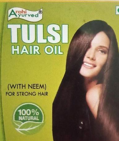 100% Natural Arohi Ayurved Tulsi Hair Oil With Neem For Strong Hair Gender: Female