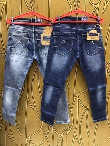 Men'S Comfortable Dark Blue And Grey Color Casual Wear Denim Jeans Age Group: >16 Years