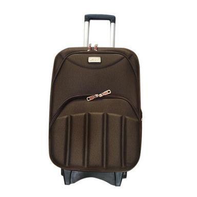 Polyester Sofi Standard Cabin Suitcase Size Brown Trolley Bag Ideal For Travelling