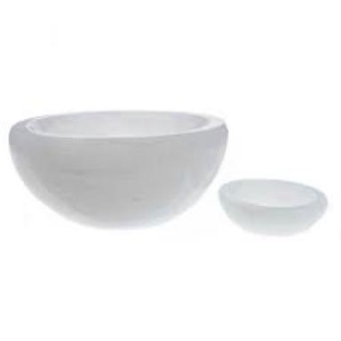 Crystal Natural Made In India Wholesale Price White Color Round Shape Selenite Stone Bowl 