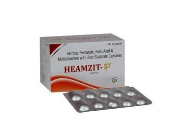 Heamzit Ferrous Fumarate Folic Acid And Multivitamins With Zinc Sulphate Capsules, 10X10 Blister Pack Dosage Form: Capsule