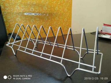 Plain Pattern Stainless Steel Kitchen Utensil Rack