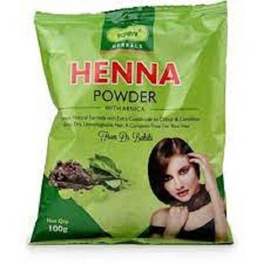 Easy To Use Green Colour Henna Powder Dye For Hair, 100G Pouch Pack