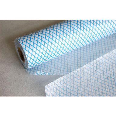 Anti-Pull Superior Quality Cotton Printed Blue Color Non Woven Fabric Used To Make Clothes And Bags
