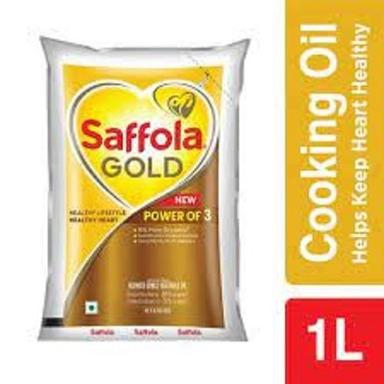 Organic Saffola Gold Blended Edible Vegetable Oil 1 Liter Pack With Rich In Omega-3 Fatty Acids And 1 Year Shelf Life