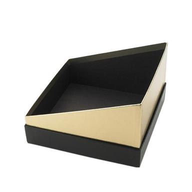 Rectangular Rigid Recyclable Cardboard Rectangle Shape Folding Paper Gift Box With Ribbon And Lid