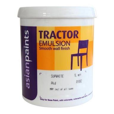 Clear Smooth Glossy Finish Soft Sheen Tractor Emulsion Paint Application: Inductrial Domestic