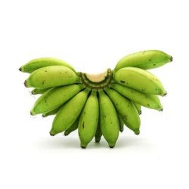 Common 100 Percent Fresh, Organic And Healthy Green Banana With Vitamin C Or Fibre 3 Grams