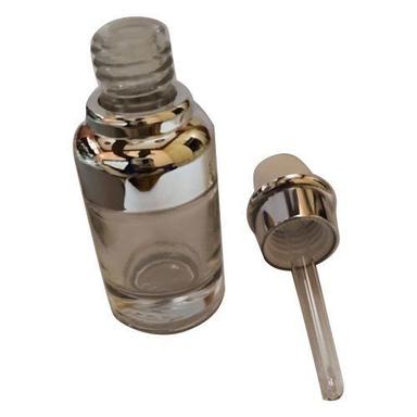 Transparent Glass Cosmetic Dropper Bottle With Screw Type Caps Size: 150 Ml