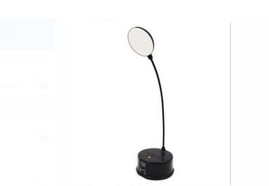 White  Round Shape Rechargeable Led Table Lamp For Home Use, Office, Hotel